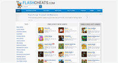 Desktop Screenshot of flashcheats.com